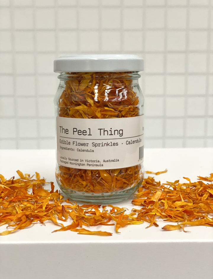 Edible Flower Sprinkles - Orange Calendula