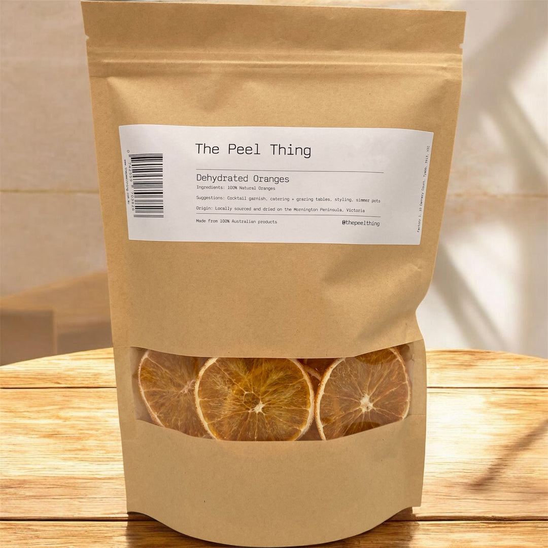 The Peel Thing Natural Oranges 100gm Kraft Pouches