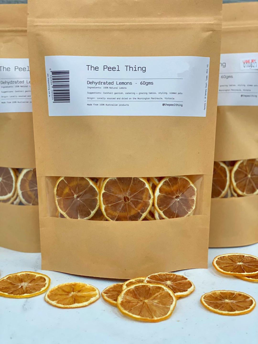 The Peel Thing Natural Lemons 100gm Kraft Pouches