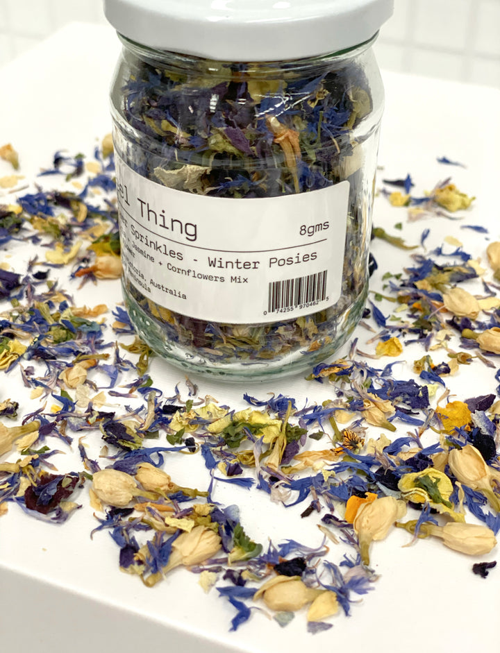 Edible Flower Sprinkles - Winter Posies