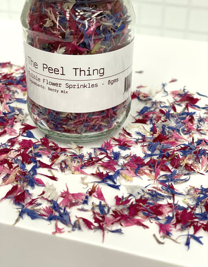 Edible Flower Sprinkles - Berry Mix