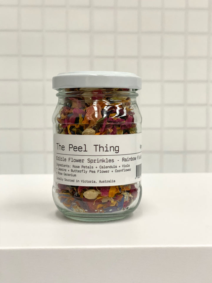 Edible Flower Sprinkles - Rainbow Field