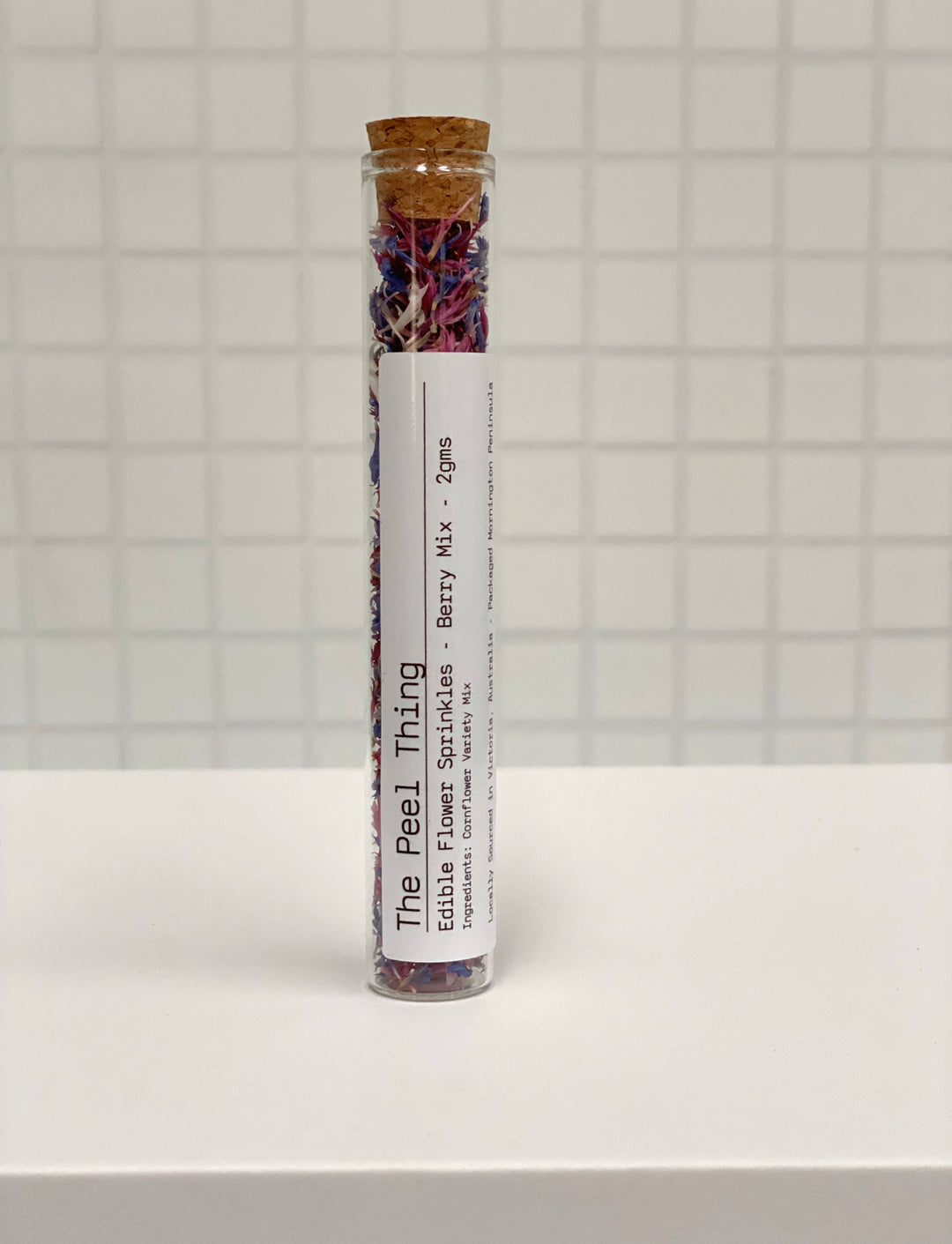 Edible Flower Sprinkles- Berry Mix ** Gift Size- Test Tube