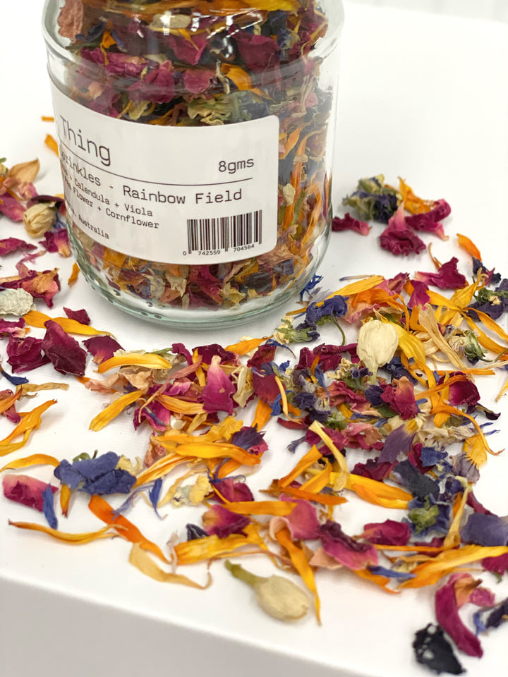 Edible Flower Sprinkles - Rainbow Field