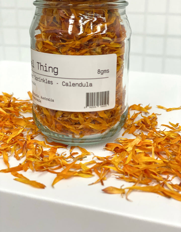 Edible Flower Sprinkles - Orange Calendula