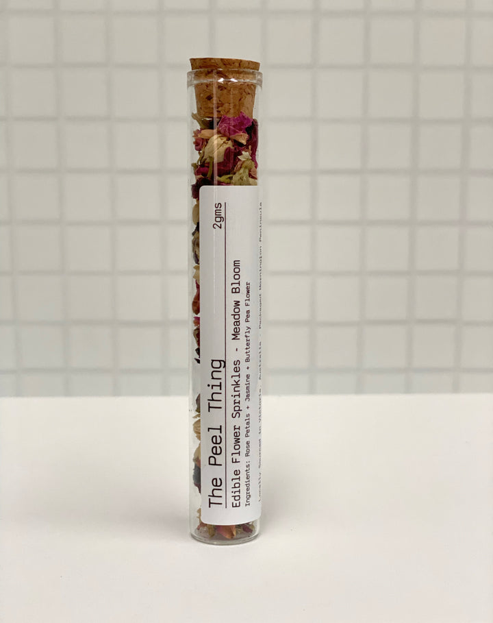 Edible Flower Sprinkles-Meadow Bloom ** Gift Size - Test Tube