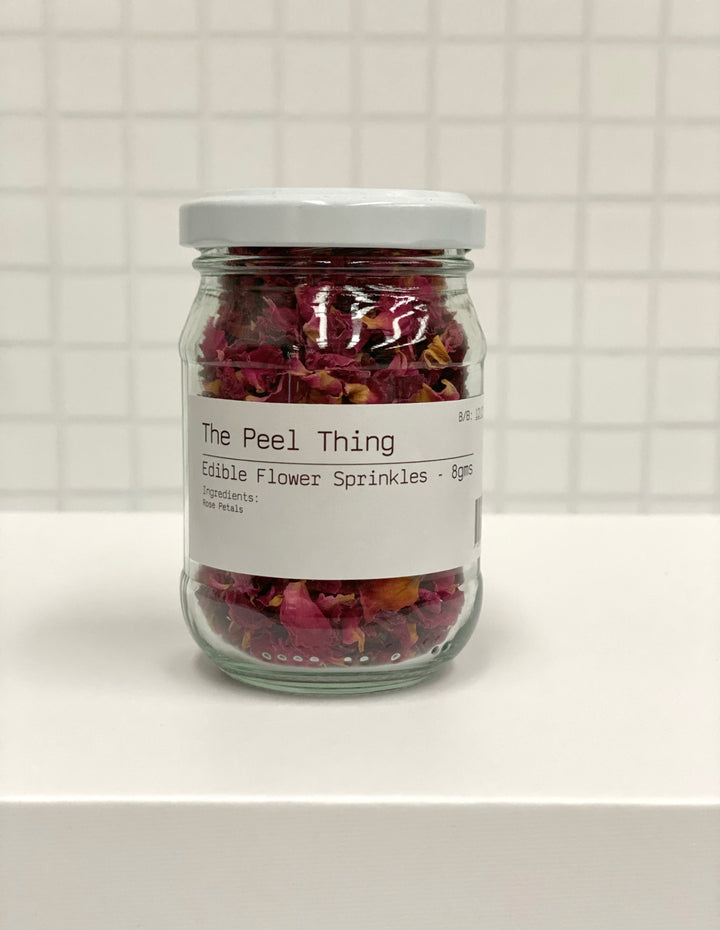 Edible Flower Sprinkles - Rose Petals
