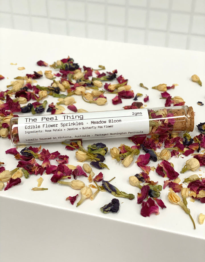 Edible Flower Sprinkles-Meadow Bloom ** Gift Size - Test Tube