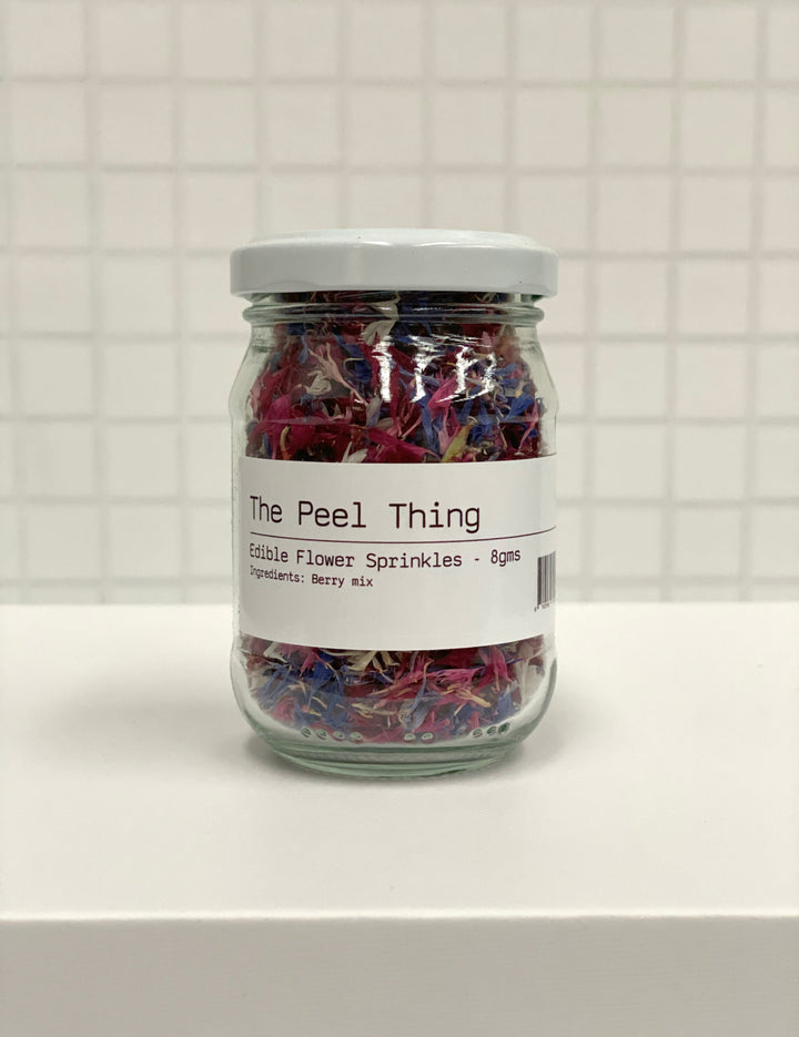 Edible Flower Sprinkles - Berry Mix
