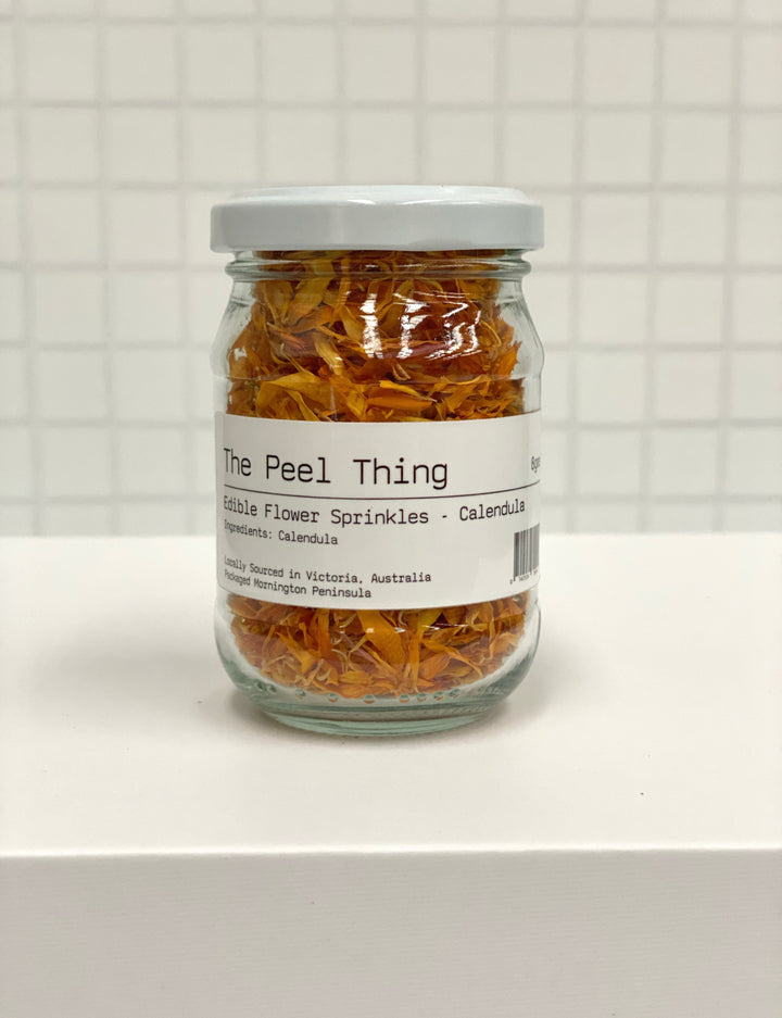 Edible Flower Sprinkles - Orange Calendula