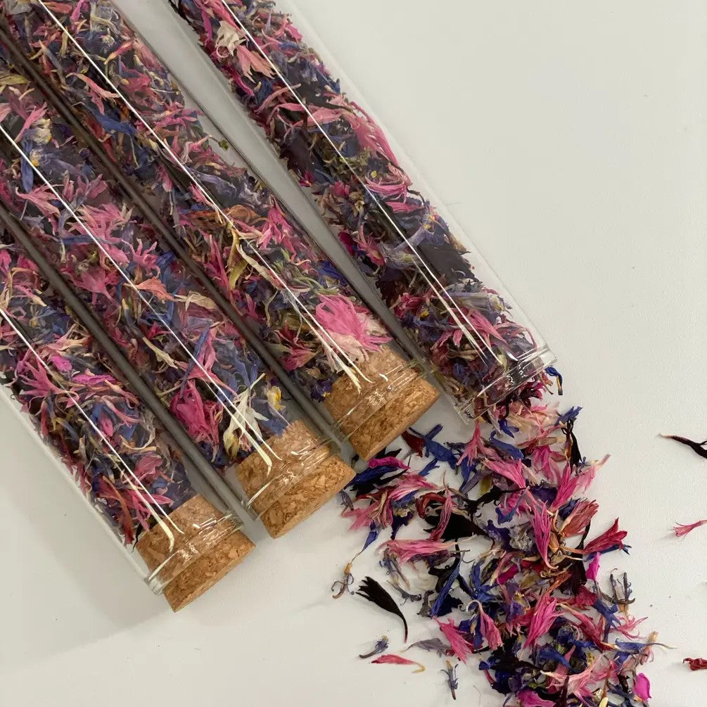 Edible Flower Sprinkles- Berry Mix ** Gift Size- Test Tube