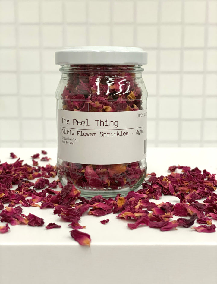 Edible Flower Sprinkles - Rose Petals