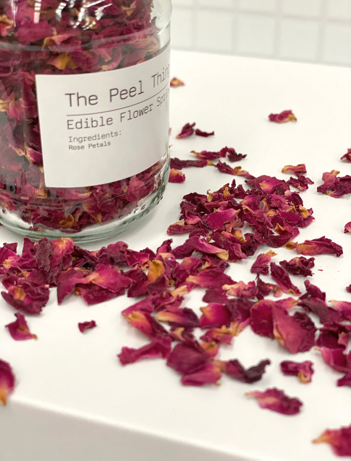 Edible Flower Sprinkles - Rose Petals