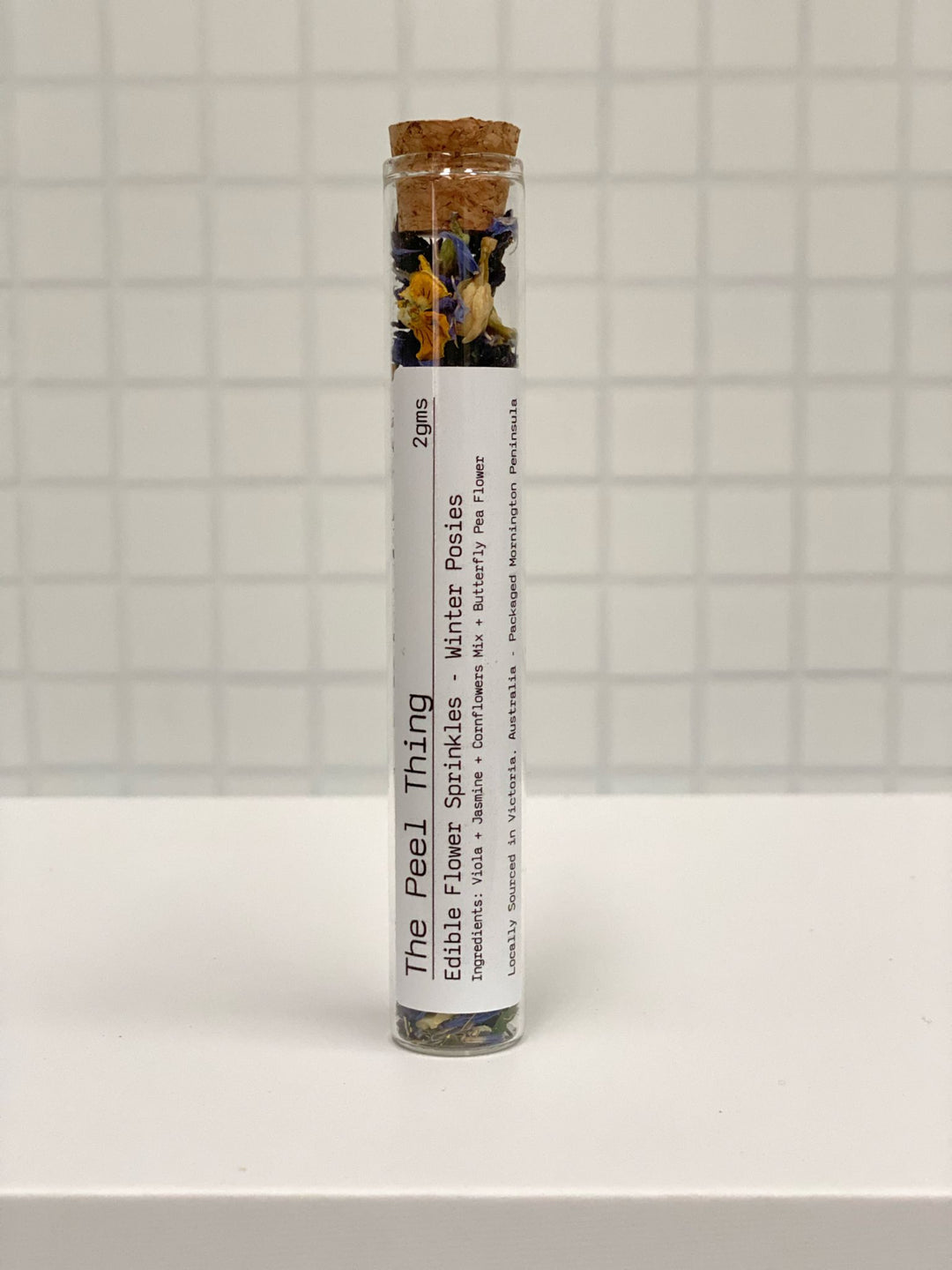 Edible Flower Sprinkles-Winter Posies ** Gift Size - Test Tube