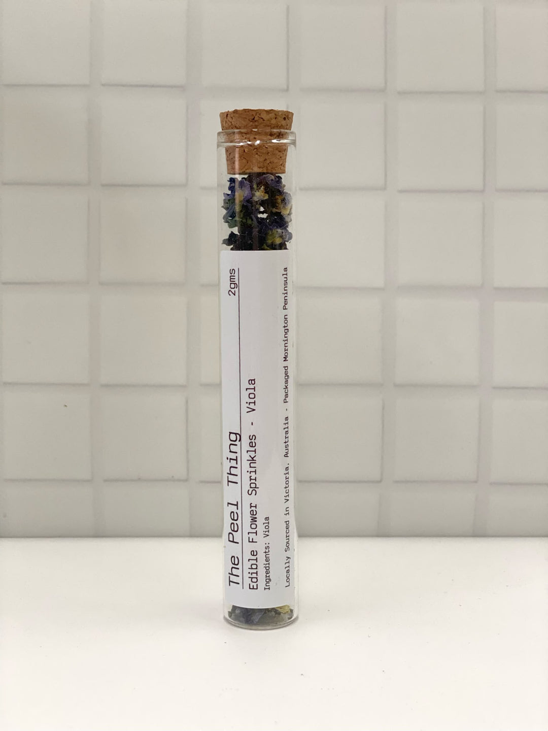 Edible Flower Sprinkles-Viola ** Gift Size - Test Tube