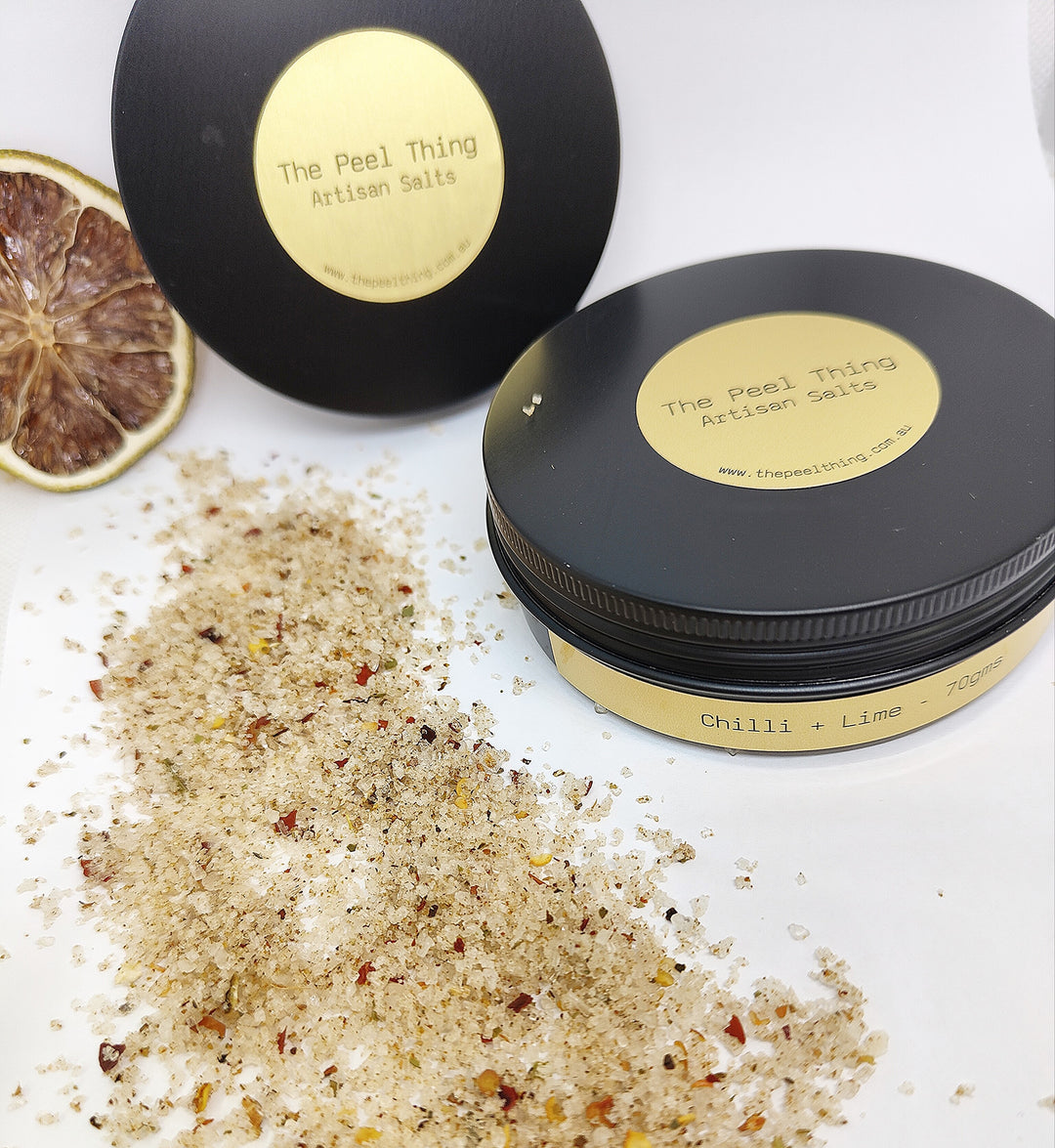 The Peel Thing Artisan Cocktail Salts - Chilli + Lime - 70gm
