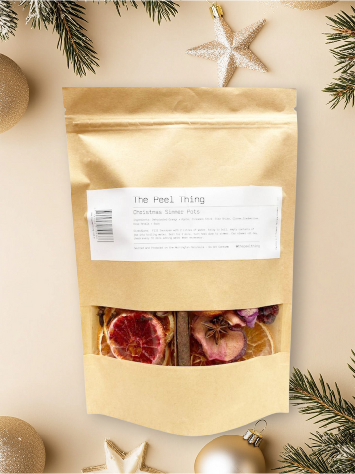Christmas Simmer Pots in Kraft Pouches