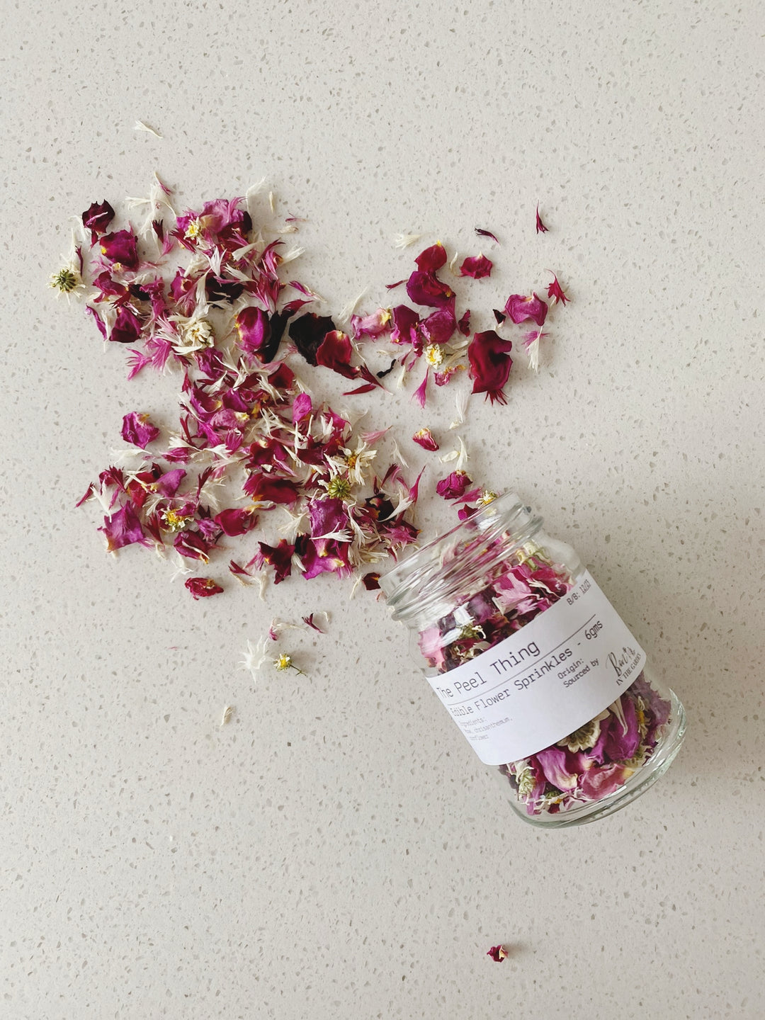 Edible Flower Sprinkles - Rose Petals Mix