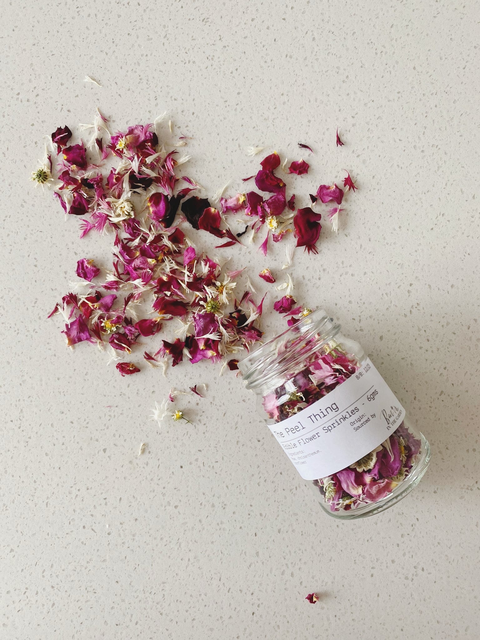 Edible Flower Sprinkles - Rose Petals Mix