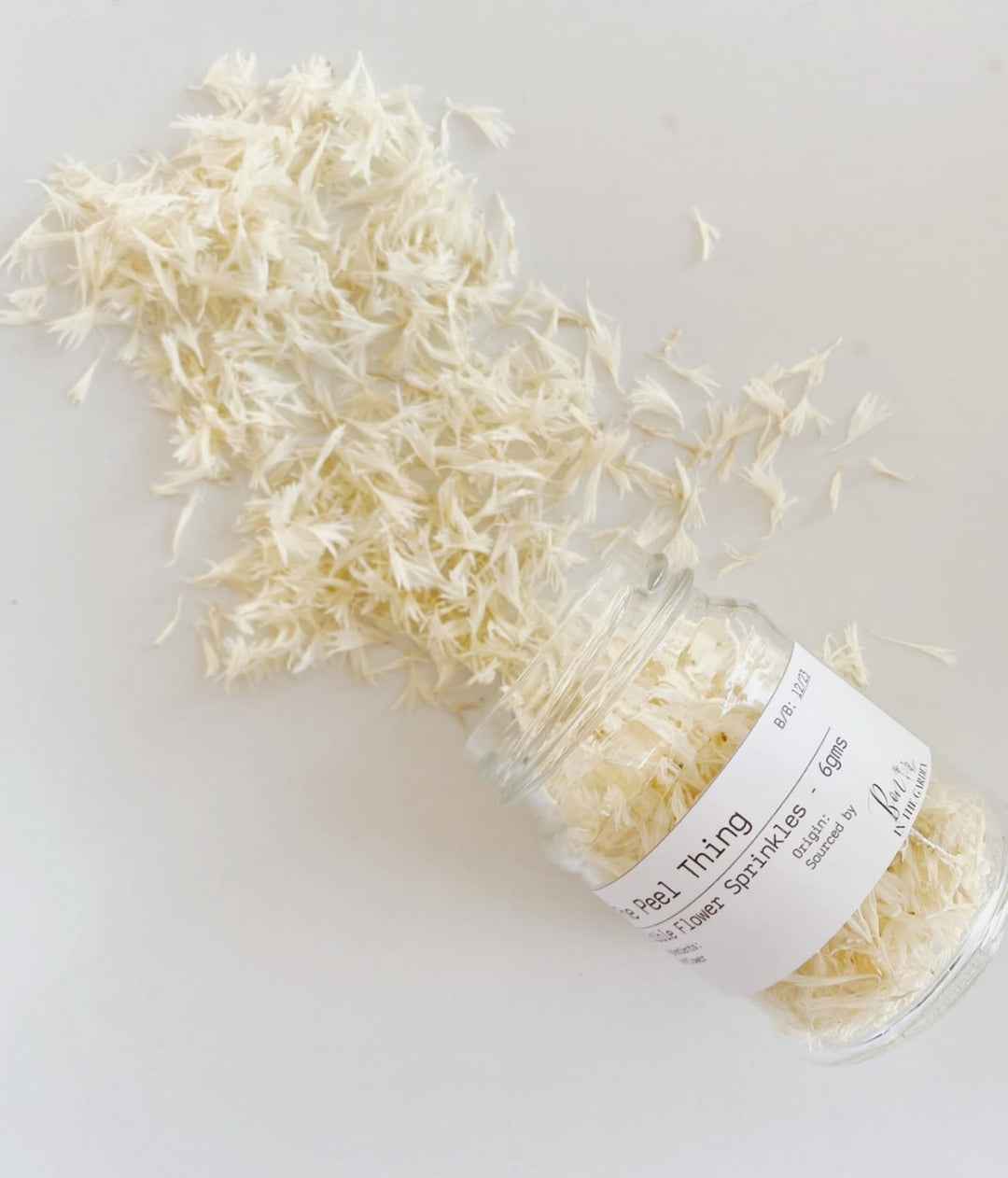 White Cornflowers - Edible Flower Sprinkles