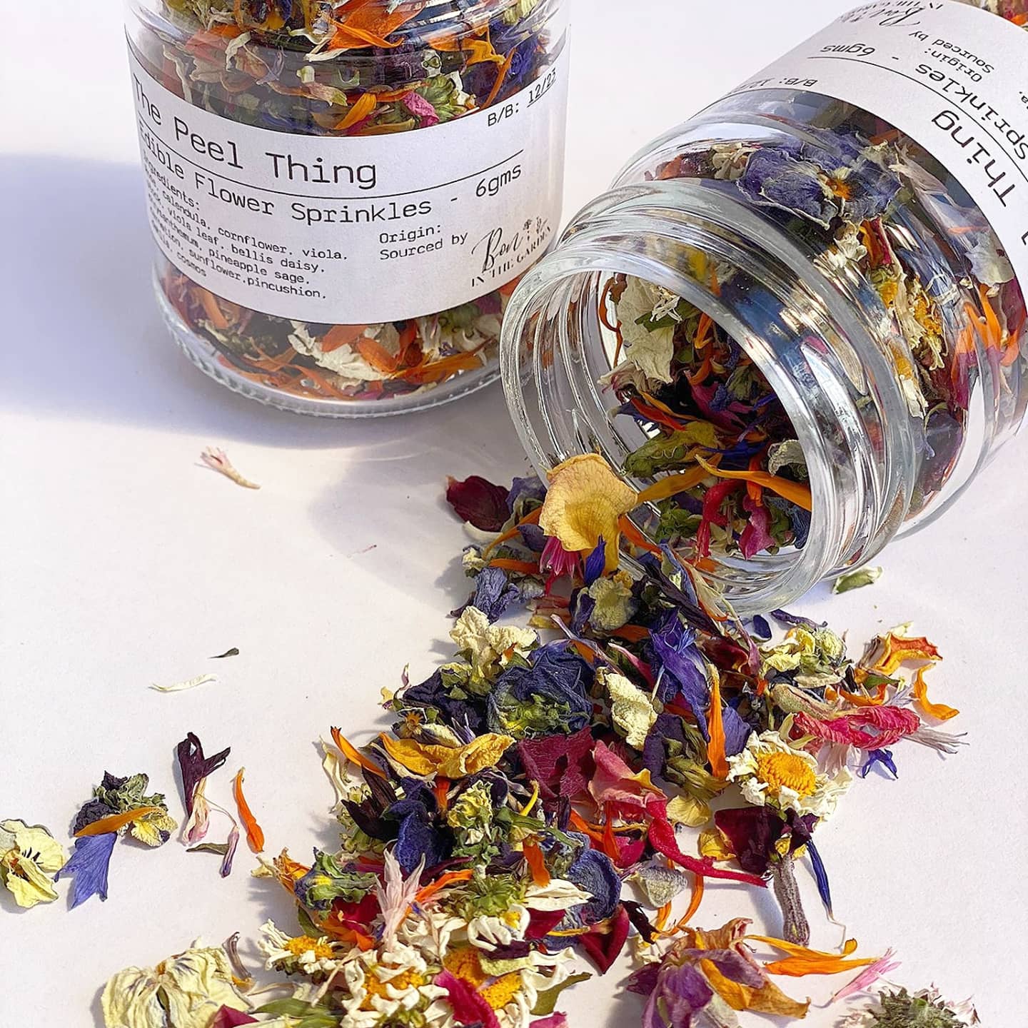 Dried Mix Edible Flowers, Rainbow Mix, Dried Rose Petals, Mix