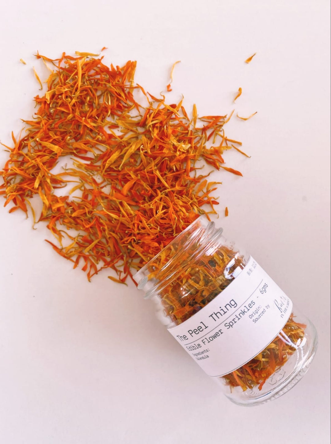 Edible Flower Sprinkles - Orange Calendula