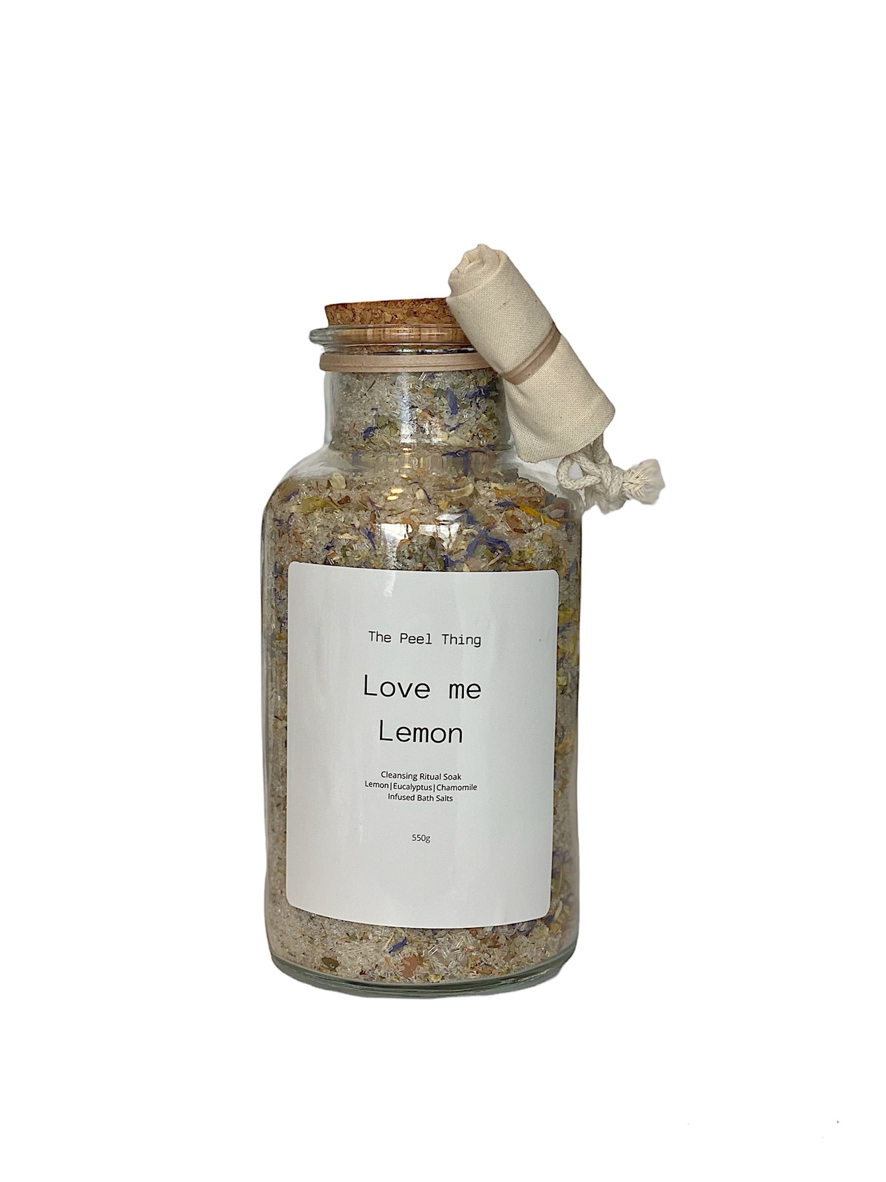 Love me Lemon Infused Bath Salts (550g)