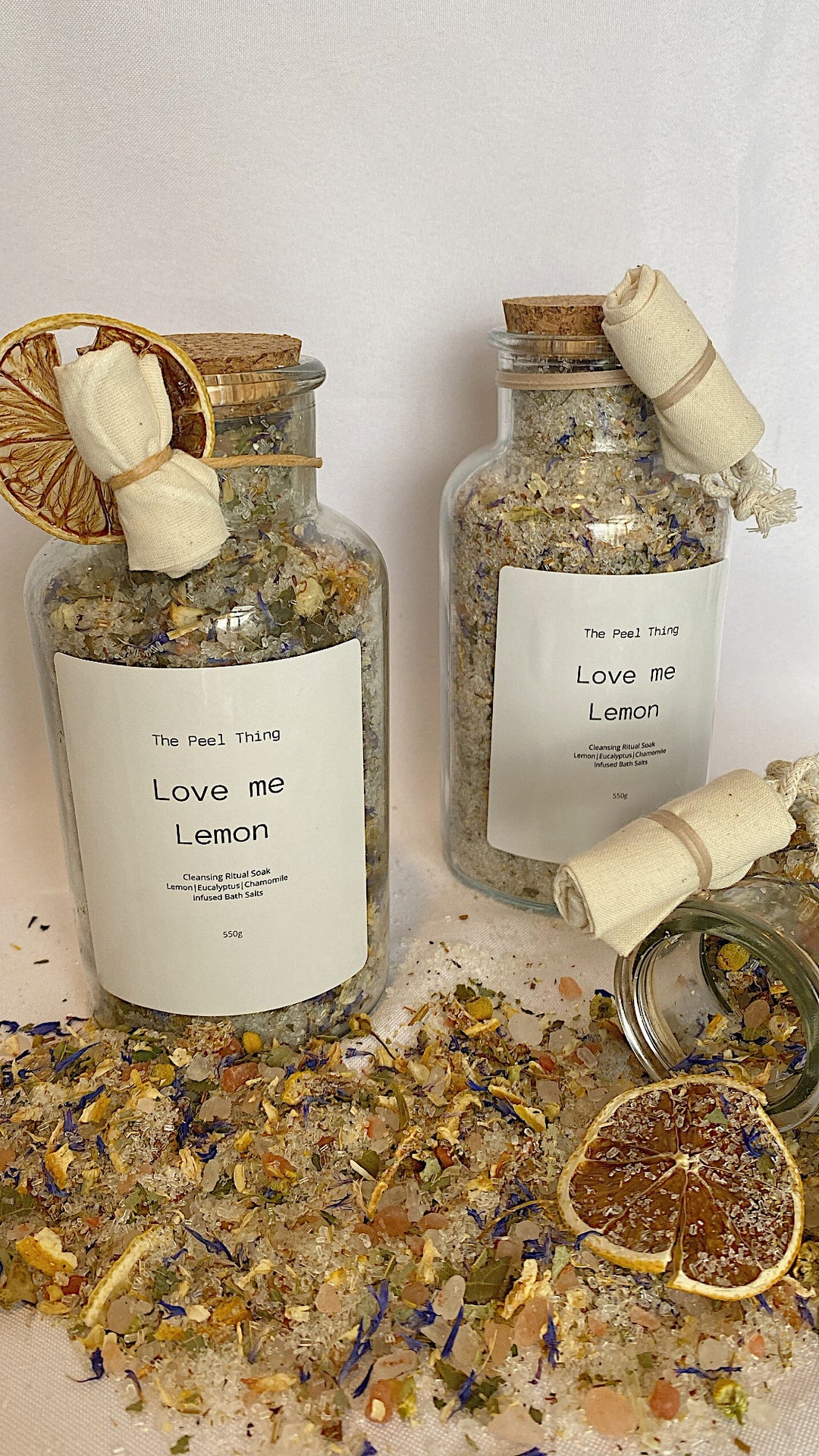 Love me Lemon Infused Bath Salts (550g)